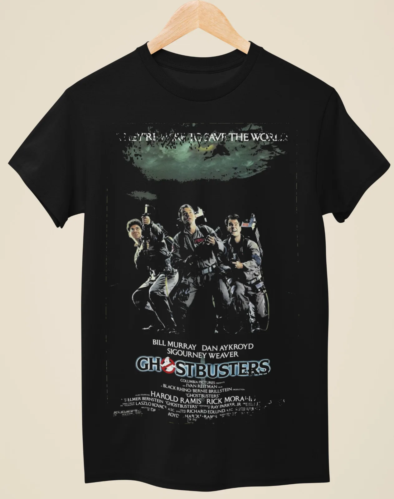 Ghostbusters - Movie Poster Inspired Unisex Black T-Shirt