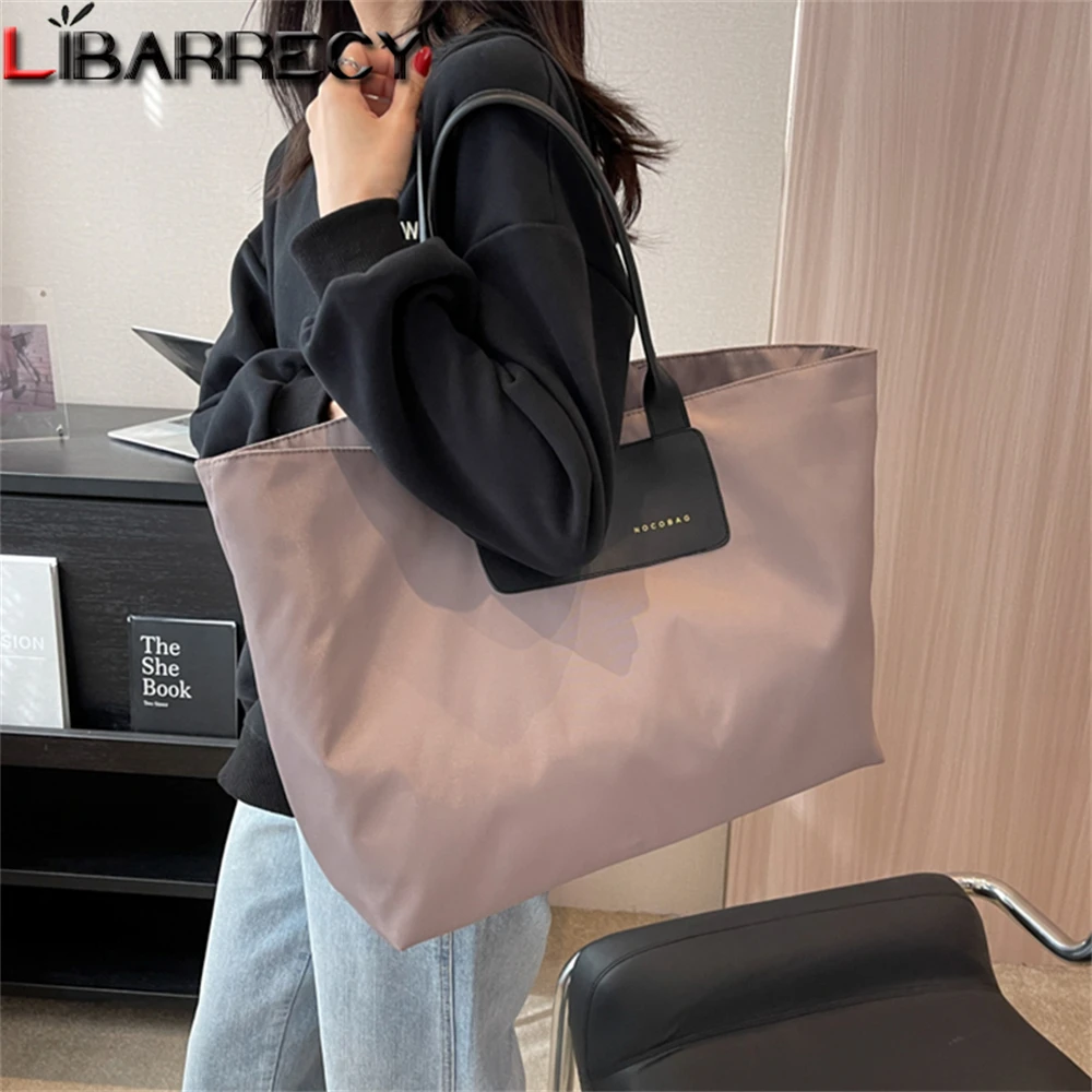 

Fashion High Quality Canvas Ladies Shoulder Bags Large Capacity Solid Color New Ladies Handbag Shopping Bags Women Travel Bag