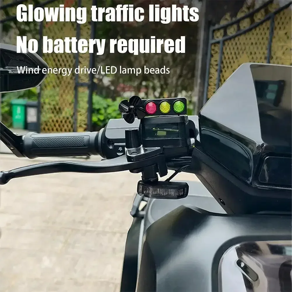 Bike Lights Motorcycle Traffic Signal Lights Decor Funny Safety Lighting Bike Riding Accessories for Mountain Road Camping