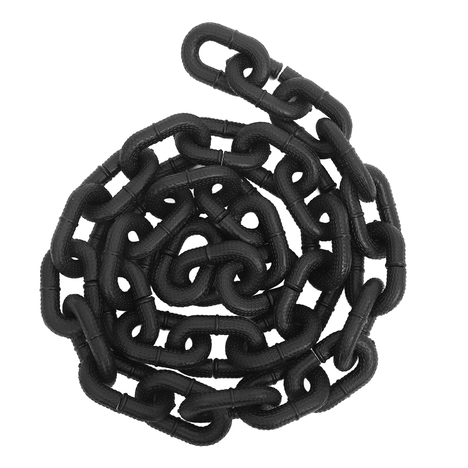 

Simulated Iron Chain Decoration High Realism Dog Collars PVC Material Decorative Chains for Hanging Cosplay Props