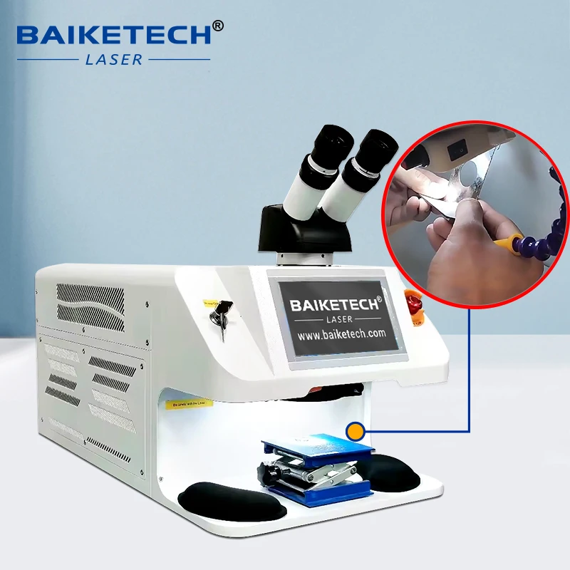 Big CCD Screen Jewelry Spot Welder Gold Equipment 200W YAG Laser Welding Machine Soldering Laser Welding Machine