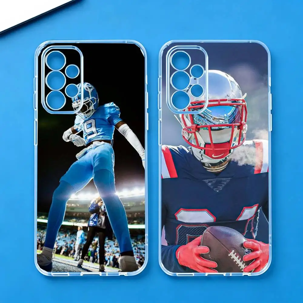 A-American F-Football _ Phone Case Transparent Silicone Soft For Samsung S25,S24,S21,S22,S23,S30,Ultra,S20,Plus,Fe
