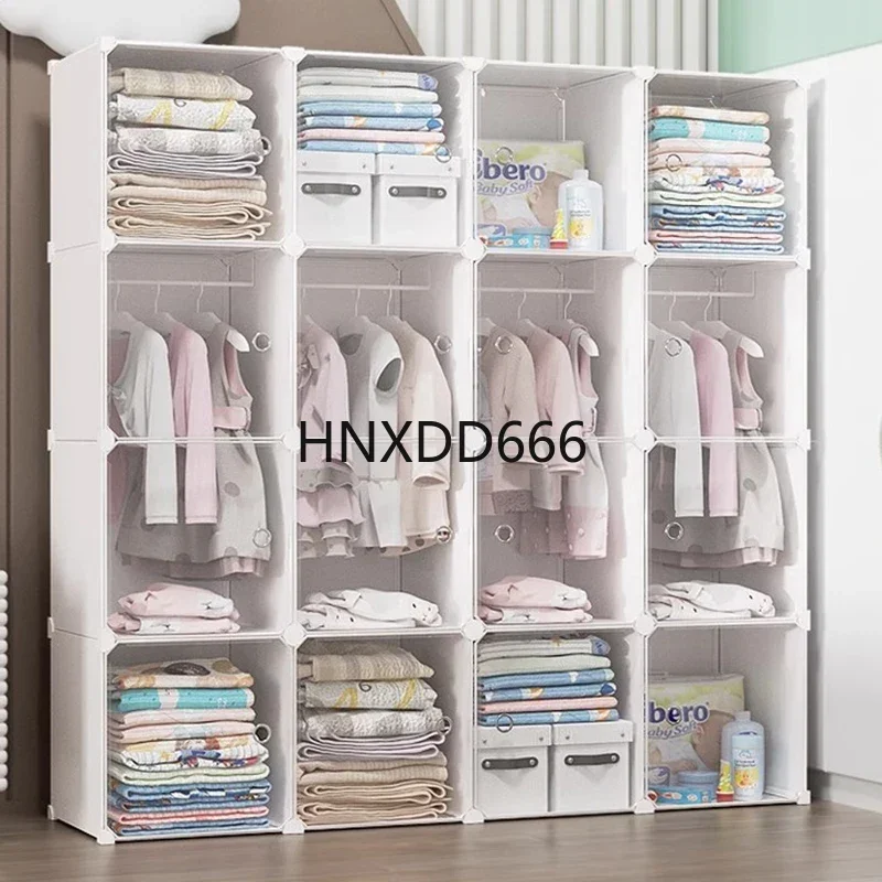 

Modular Cube Wardrobe Cupboard Cheap Small Storage Organizer Bedroom Shelves Display Nightstands Closet Muebles Hotel Furniture