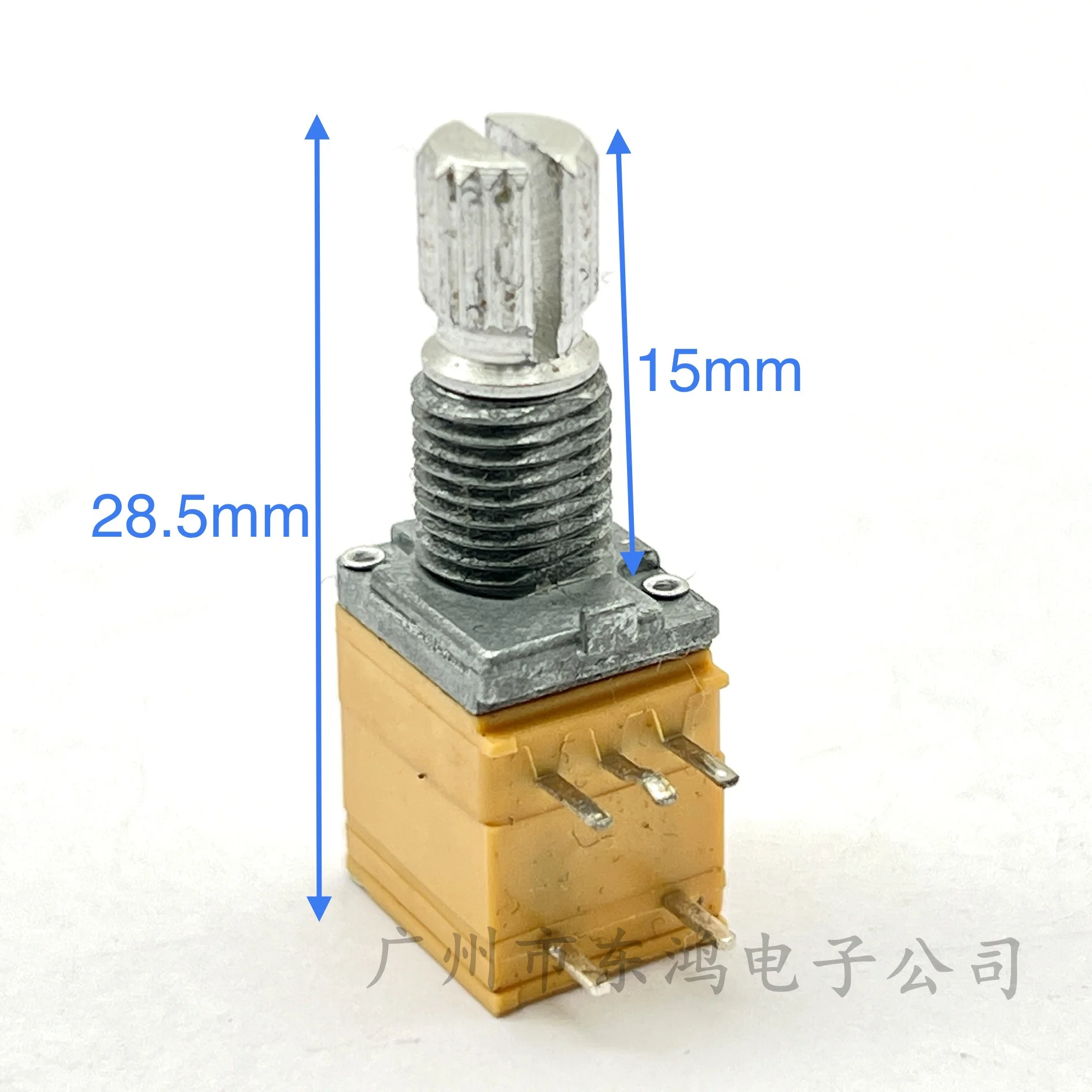 1 PCS 09 precision Potentiometer A10K with switch shaft length 15mm