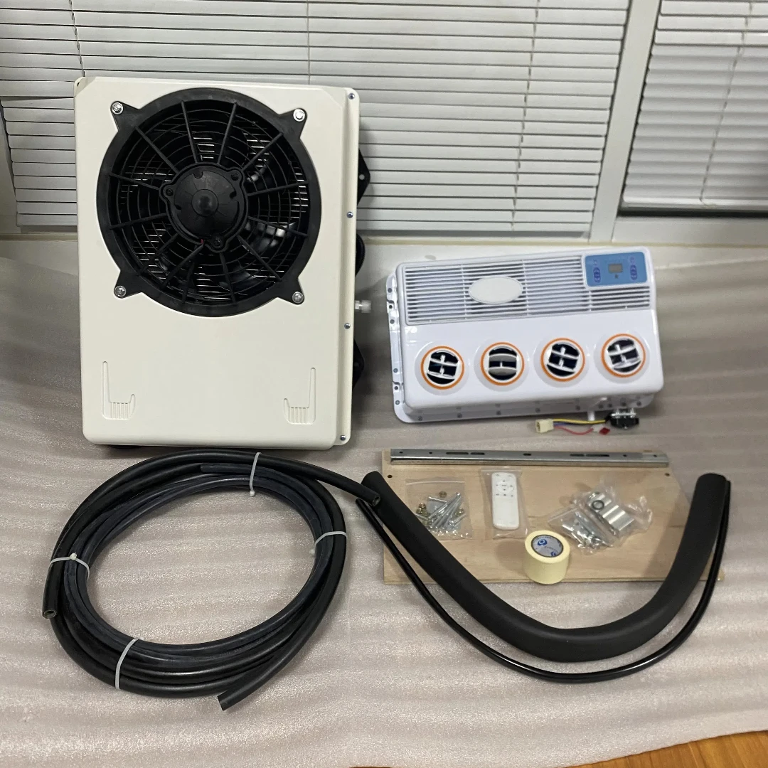 Unique 12/24V DC Auto Parking Air Conditioner With New Unique Outlet Type Separate Backpack Style