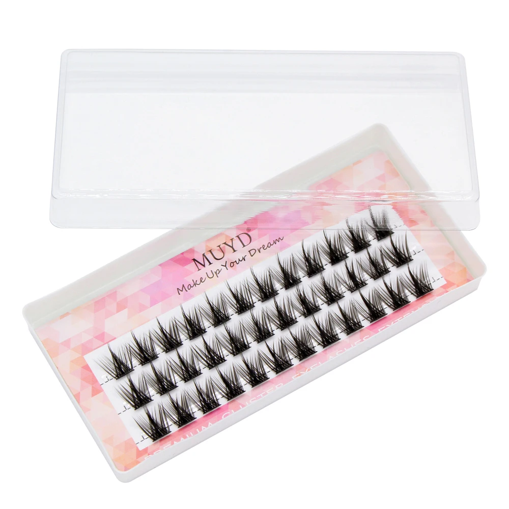 新スタイル 36 個 DIY セグメントまつげクラスターエクステンションナチュラル 3D ボリューム偽ミンクシルクまつげ個別のメイクアップツール繊毛