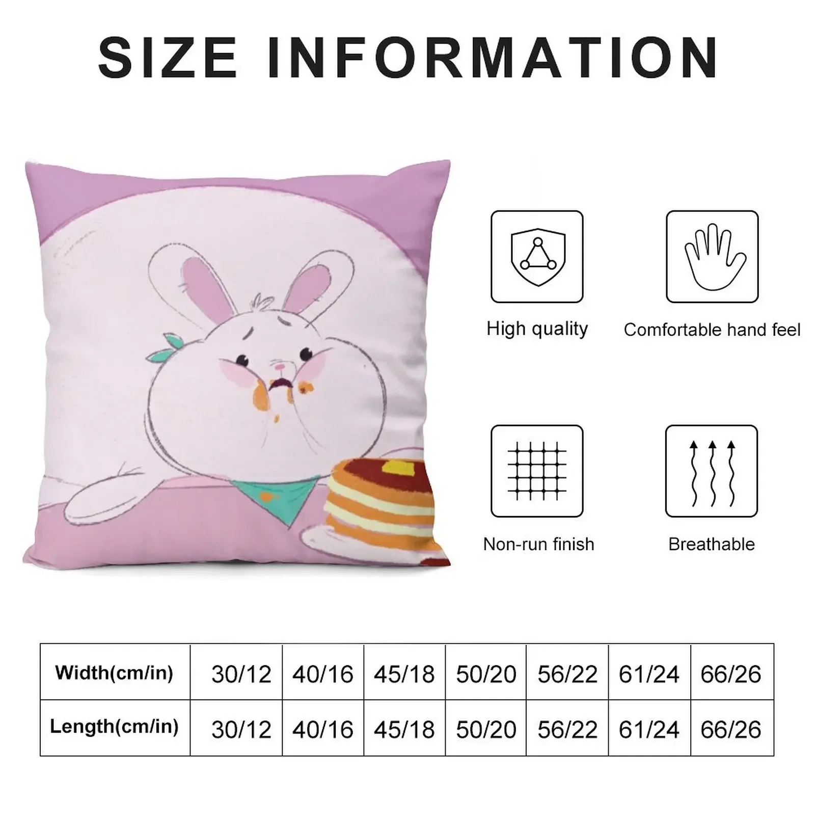 Pancake Bunny Throw Pillow Sofa Covers For Living Room anime girl Decorative Cushions For Luxury Sofa Christmas Covers pillow