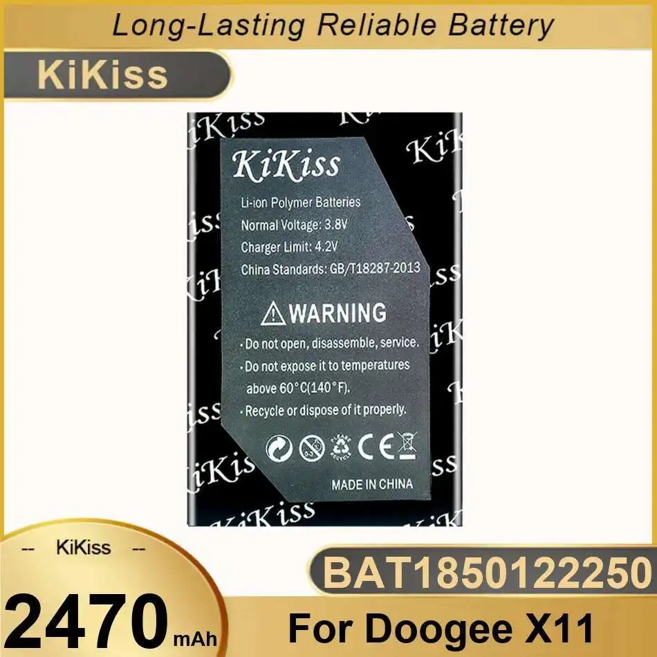 

2470mAh Environmentally Friendly BAT1850122250 Mobile Phone Battery For Doogee X11 High-Efficiency