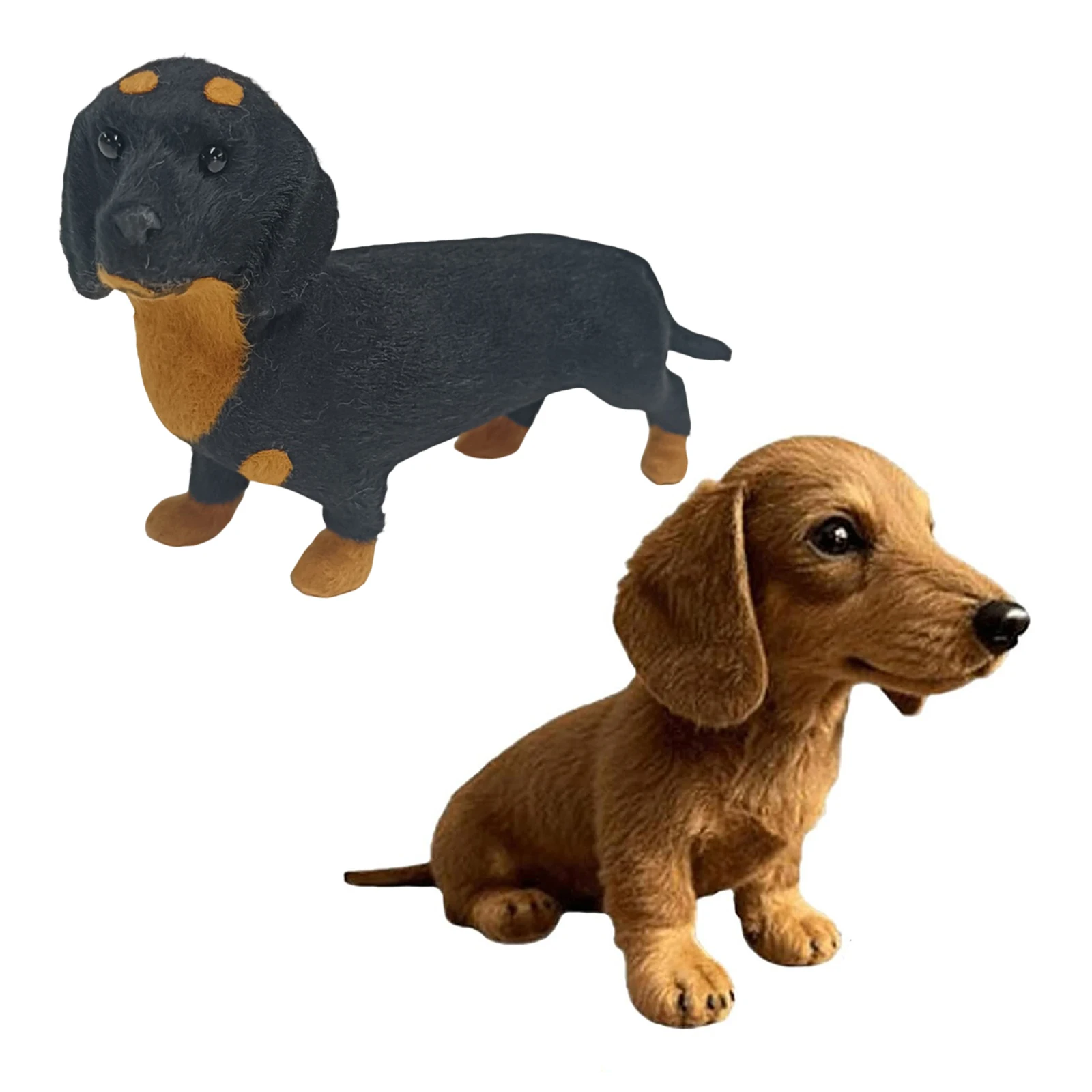 Brinquedo de Pelúcia Dachshund, Almofada de Pelúcia Amiga da Pele para Apoio Emocional, Boneco para Crianças, Decoração de Quarto para Meninos e Meninas