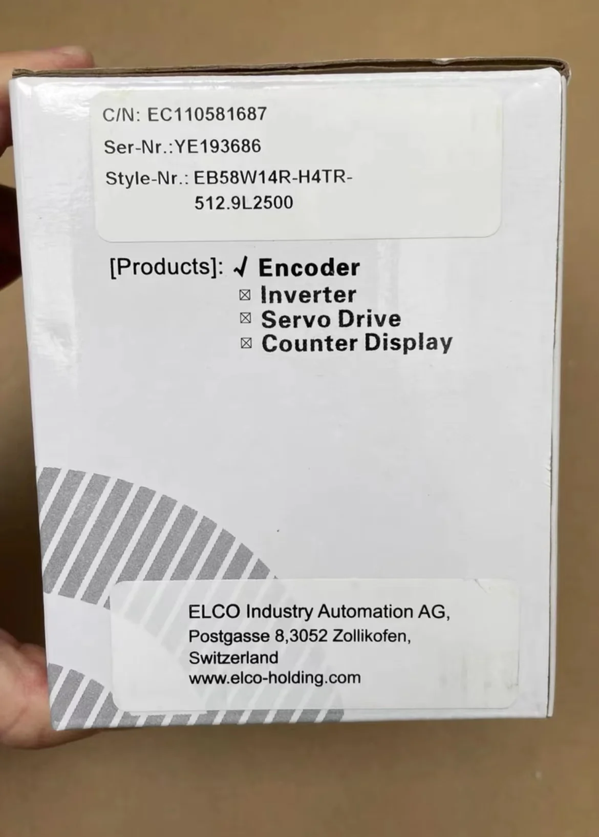 Brand  new   EB58W14R-H4TR-512.9L2500    encoder