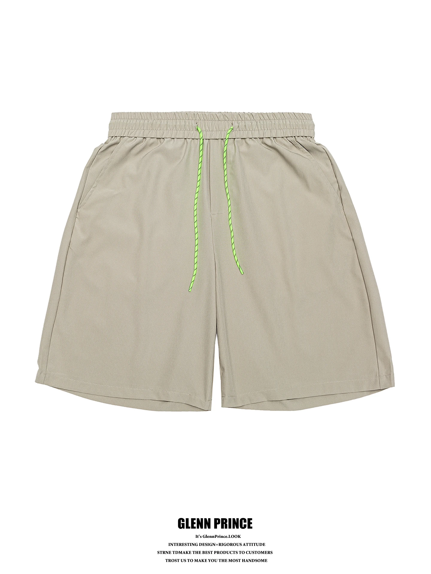GPstudio American Style Casual  Color Elastic Waist Men's Shorts Quick Dry Summer New All-Match Sports Shorts