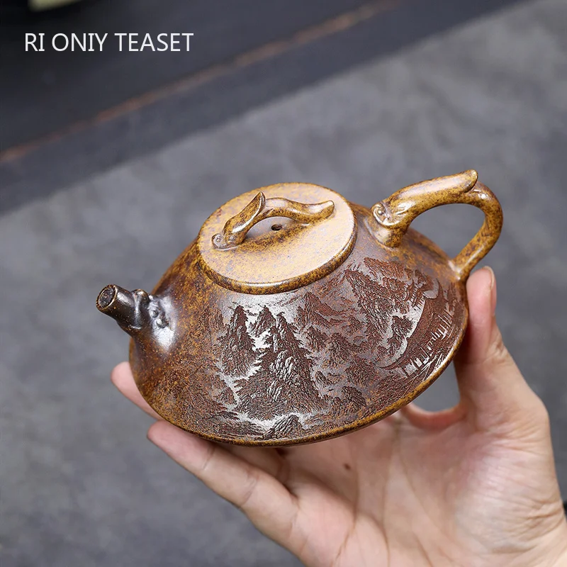 

150ml Chinese Yixing Purple Clay Teapots Tradition Handmade Raw Ore Zisha Tea Pot Beauty Kettle Teaware Tea Ceremony Gifts