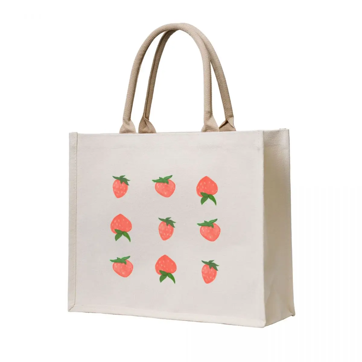 

fruit painting - cute strawberry illustration Tote Bag tote bag men Large bags for women Lady bags