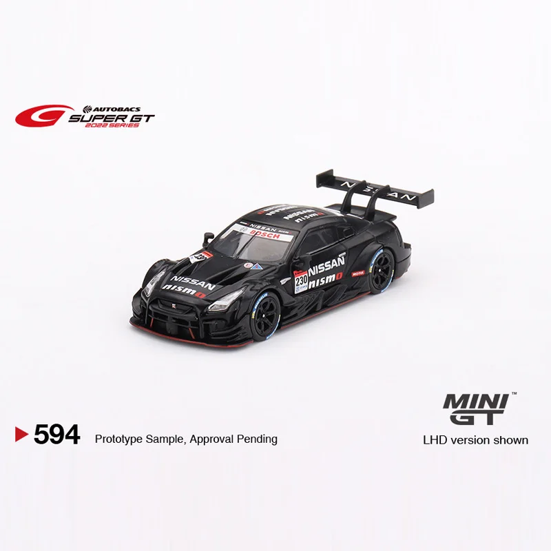 TSM MINI GT #594 1/64 Nissan GT-R Nismo GT500 SUPER GT Japan Limited Die-cast alloy car model