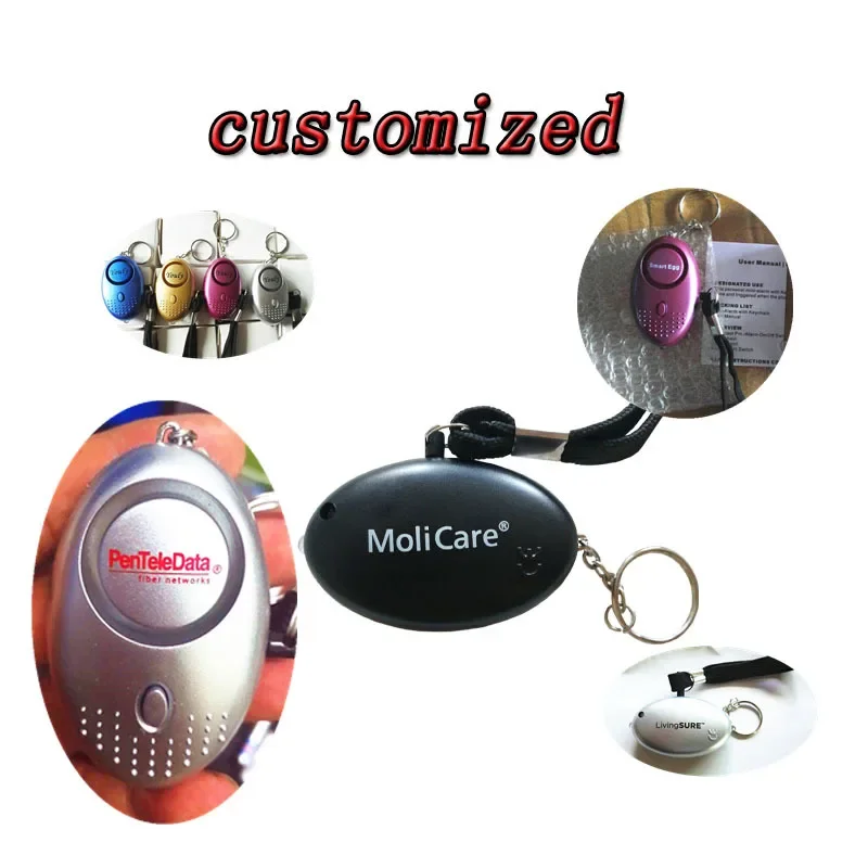 Self Defense Alarm 130dB Egg Shape Girl Women Security Protect Alert Personal Safety Scream Loud Keychain Emergency DefenseAlarm