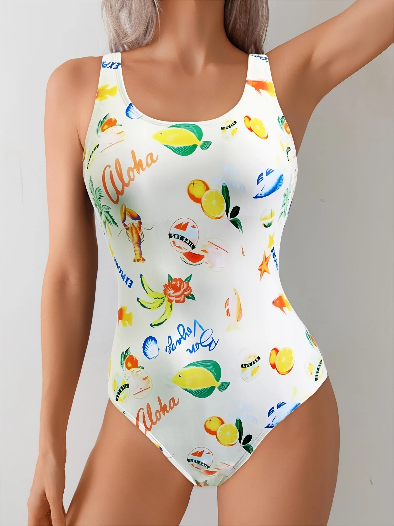 

Женский цельный купальник Luxy Trio — быстросохнущий высокоэластичный купальник для пляжа, бассейна, отпуска Купальник с высокой талией