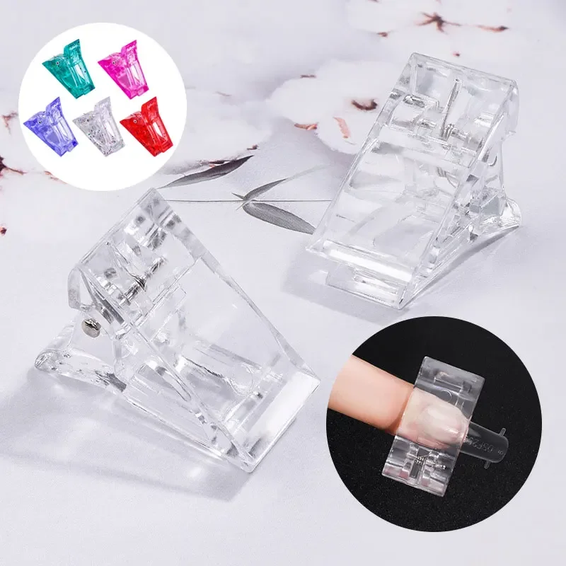 Acrylic Nail Clip Transparent Gel Quick Building Tips Clips Finger Nail Polish Extension UV Lamps Manicure Art Builder Tools