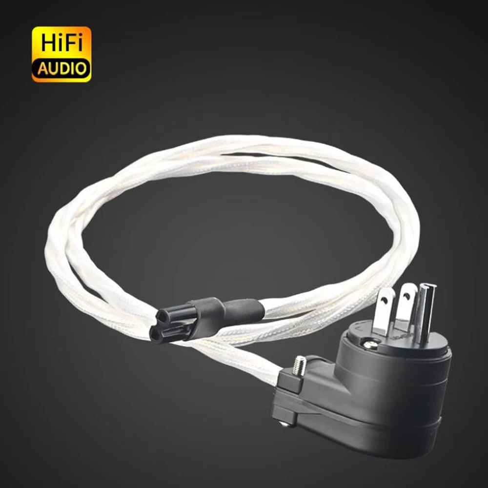

Hifi Audio 7 мм OCC посеребренный кабель питания Аудиофильский шнур питания переменного тока с вилкой питания ЕС/США/Австралии/Великобритании Рисунок 8 разъемов IEC