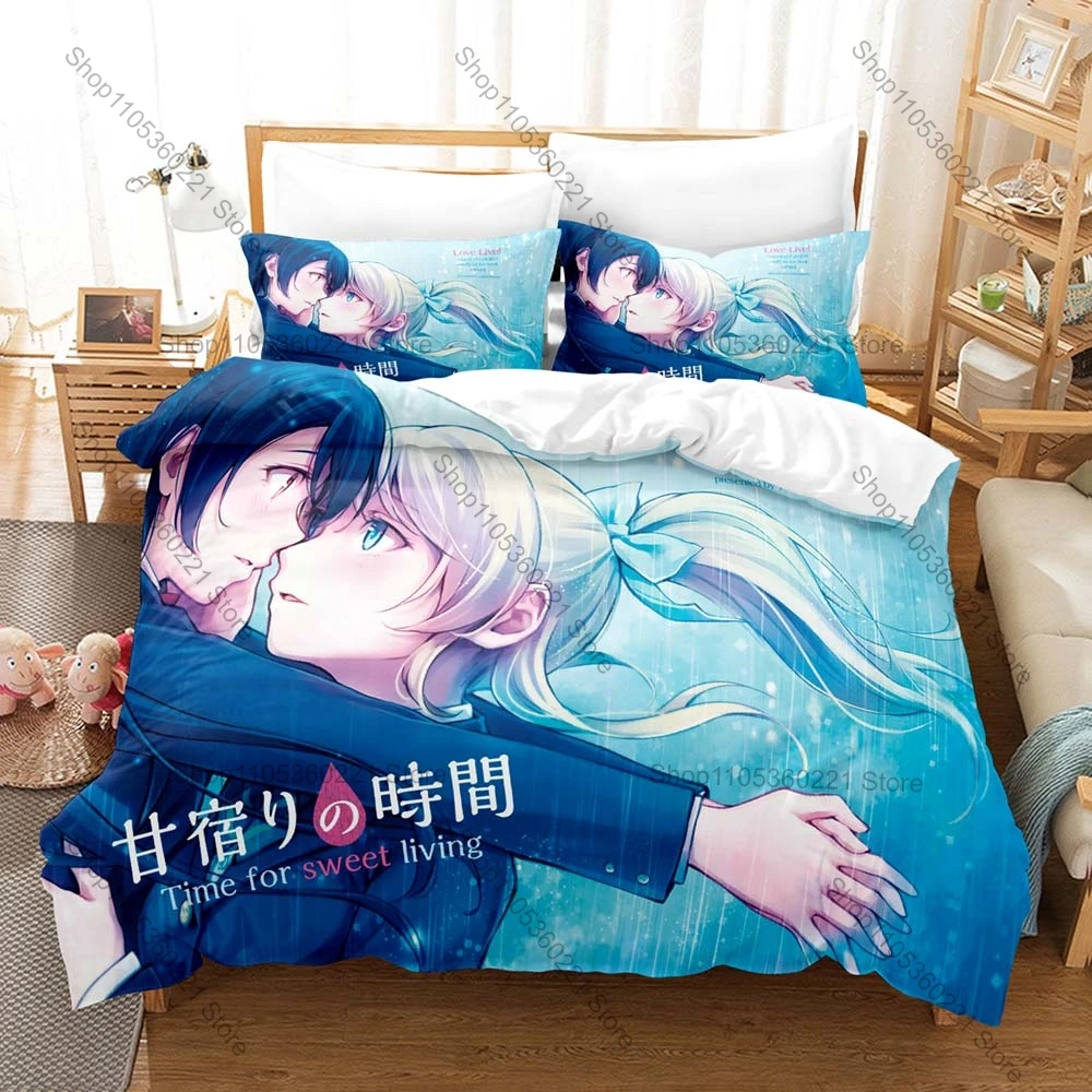 Lovely Eli Ayase Nozomi Tojo Group Character Collage Poster Duvet Cover Set For LoveLive Idol Collectors