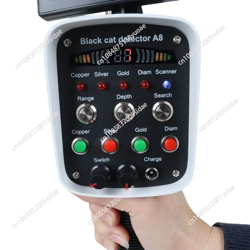 

3D удаленный металлоискатель, высокоточный белый интегрированный дисплей, искатель сокровищ A8, инфракрасный сканер позиционирования