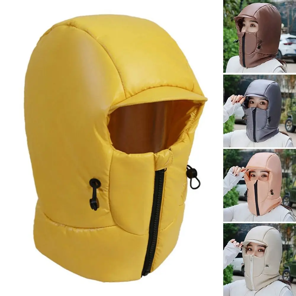 Outdoors Cycling Bomber Hat Warm Thick Winter Cap Integrated Face Ear Windproof Lei Feng cap for Men Women view 4