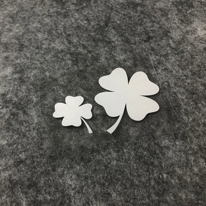 สติ๊กเกอร์ติดรถ Four-Leaf Clover Body ตกแต่งสติกเกอร์สะท้อนแสงฝาครอบรอยขีดข่วนสติกเกอร์การปรับเปลี่ยนบุคลิกภาพ Auto Parts