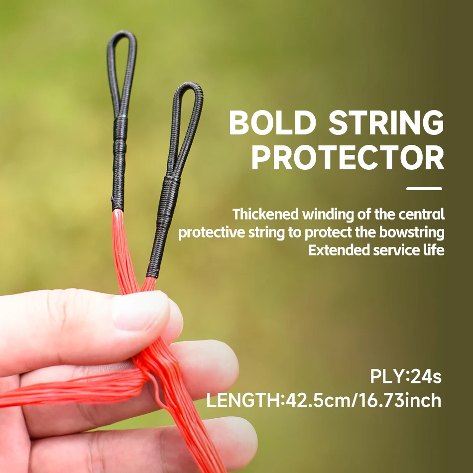 60/70 Lbs Carbon Steel Bow Limb Shooting Fish Bow String 24 Strand 16.73 Inch Outdoor Hunting and Crossbow Shooting Accessories - view 3