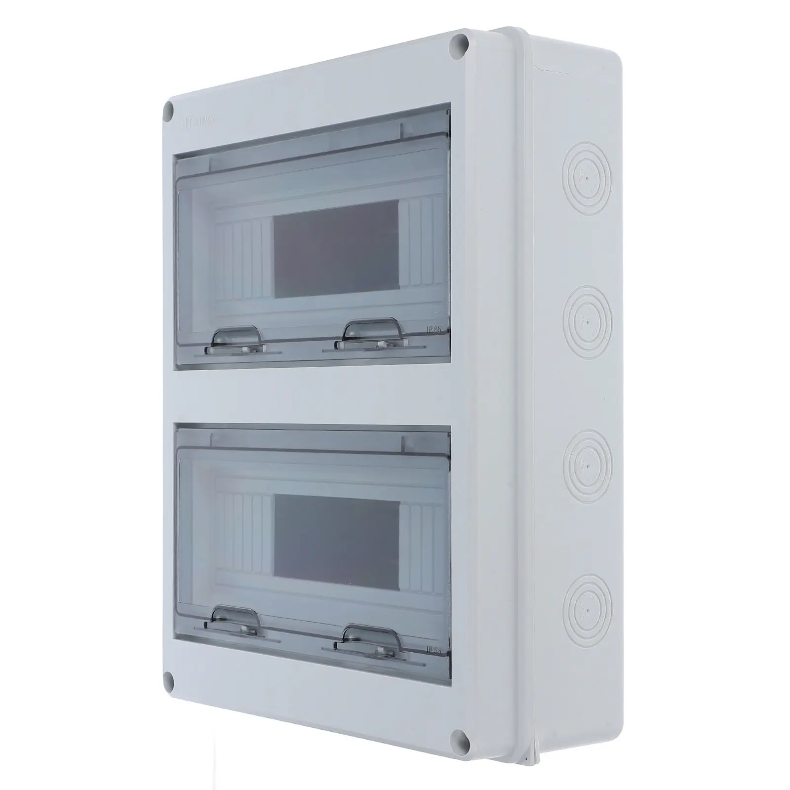Outdoor Electrical Box Waterproof Dustproof 24 Circuits Surface Mounted Junction Distribution Box Weatherproof Power Outlet