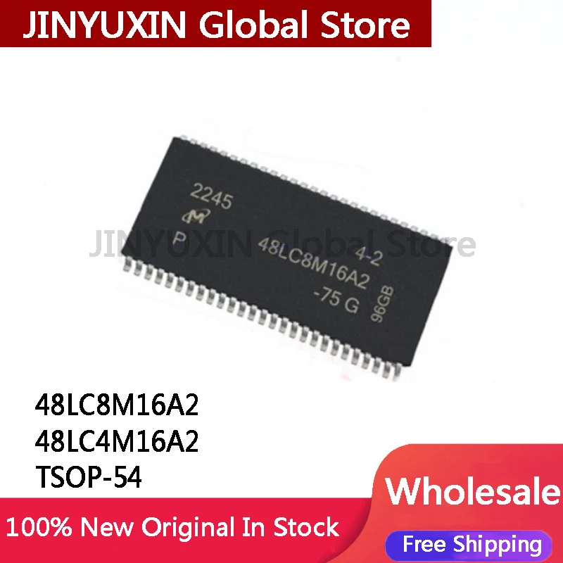 5Pcs MT48LC8M16A2P-75G 48LC8M16A2 MT48LC4M16A2TG-75:G 48LC4M16A2 TSOP-54  IC In Stock Wholesale