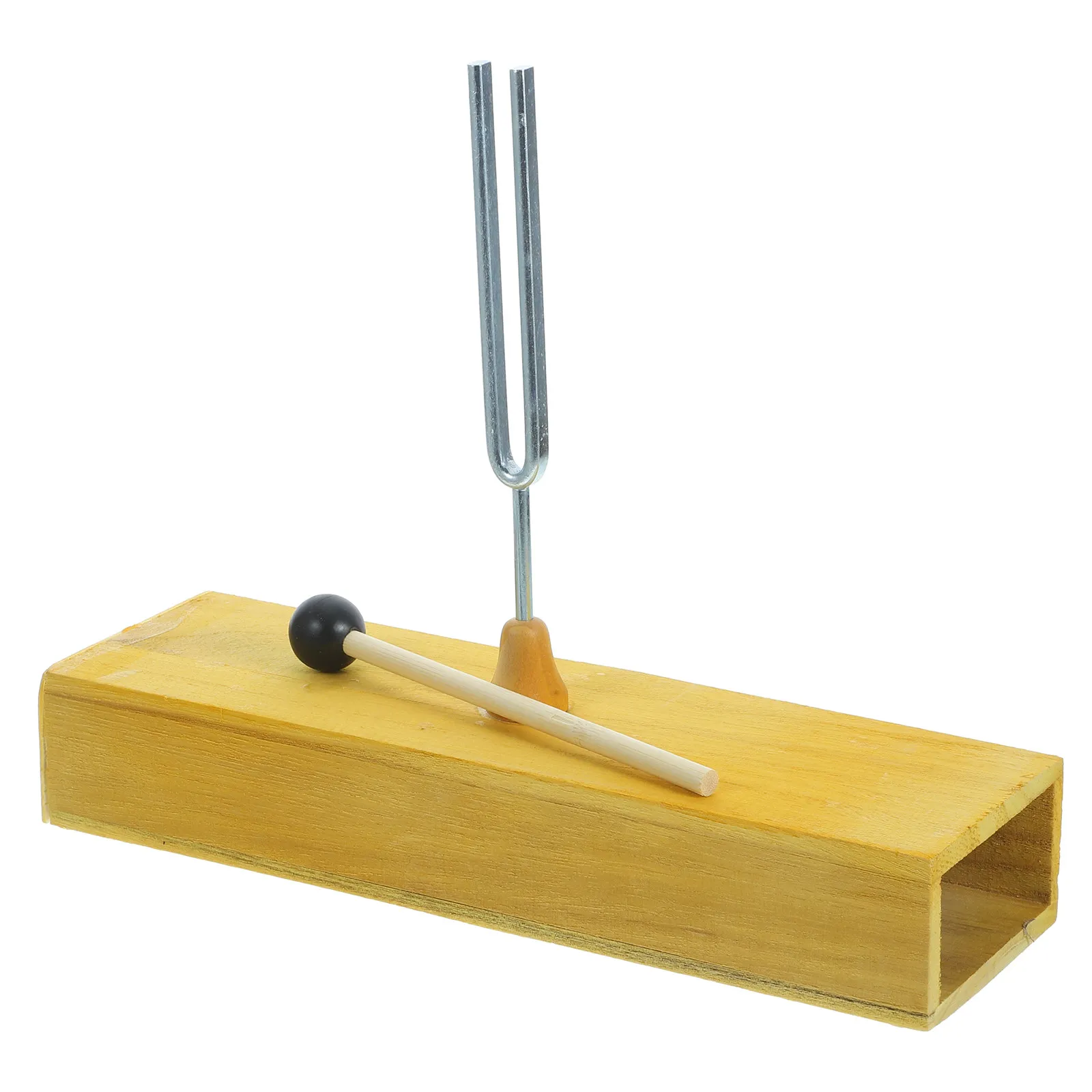 

1 шт. 256 Гц камертон с резонансной коробкой из натурального дерева для усиления звукопроводимости и интерференционных волн, для обучения физике и лабораторных работ