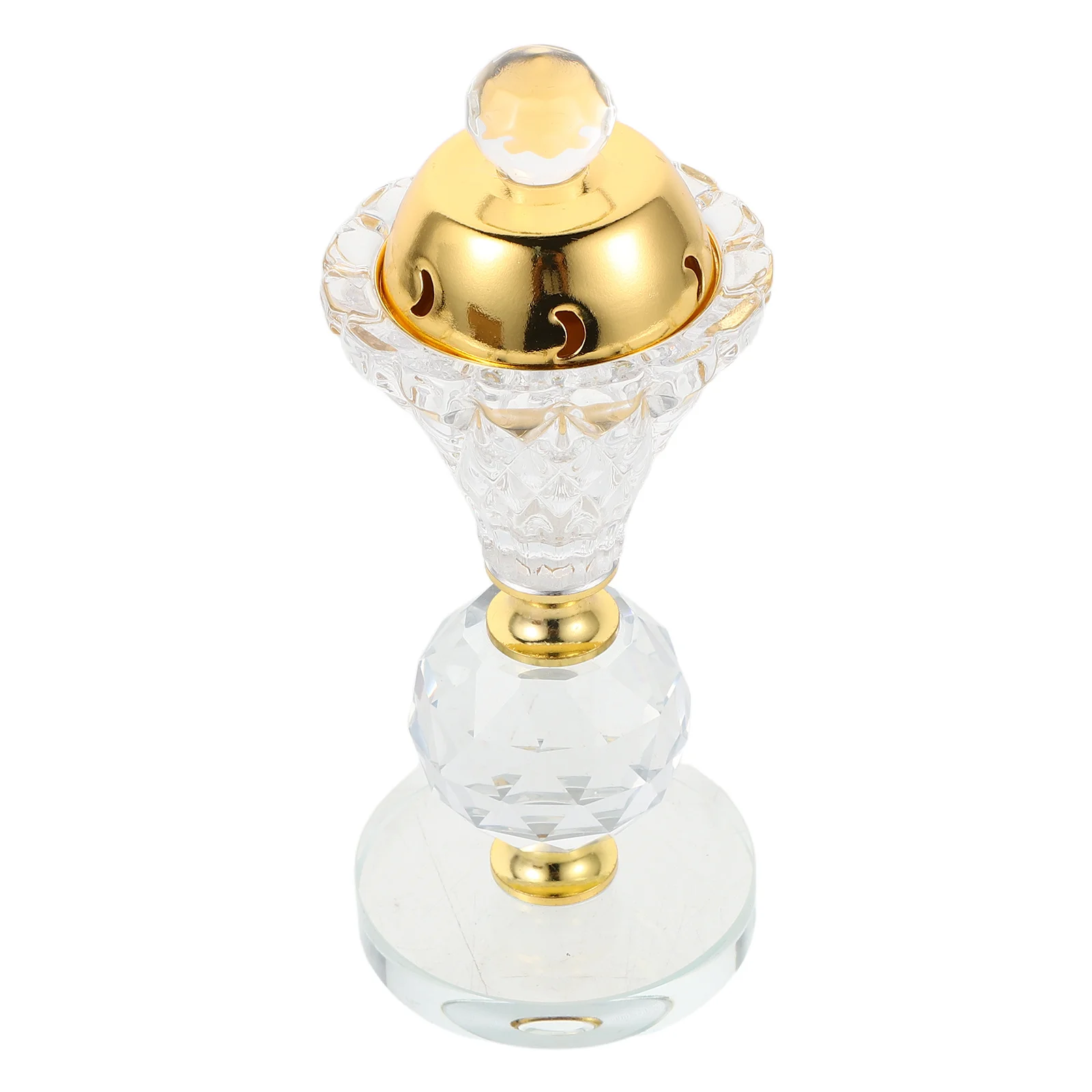 

Glass Crystal Incense Burner Arabic Bakhoor Burner Middle Eastern Aromatherapy Pot for Yoga Meditation Ramadan