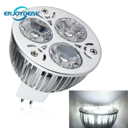 MR16 High Power 9W Aluminum Alloy 3x3w LED Lamp Spotlight Cool White 12V for good useful