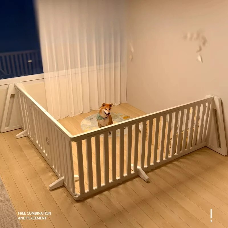 Plastic Extendable Dog Fence Oversized Modular Acrylic Folding Balcony Dog Fence Safety Door Rejas Para Mascotas Dog Supplies