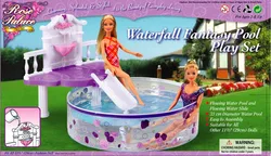 echte zwemaccessoires voor barbiepop prinsespop zwembad huis spelletjes meubilair speeltuin 1/6 bjd pop zwembad speelgoed cadeau