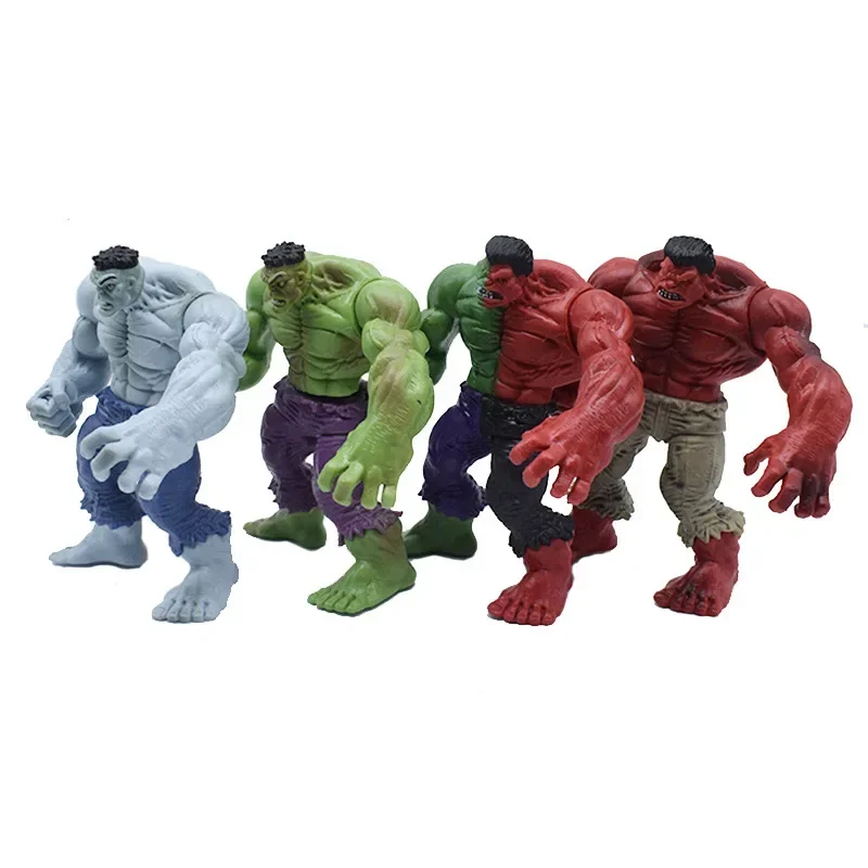 

[Funny] 4pcs/lot 12cm Disney Superhero The Hulk Action figure toys statue collection model home decoration kids best gift
