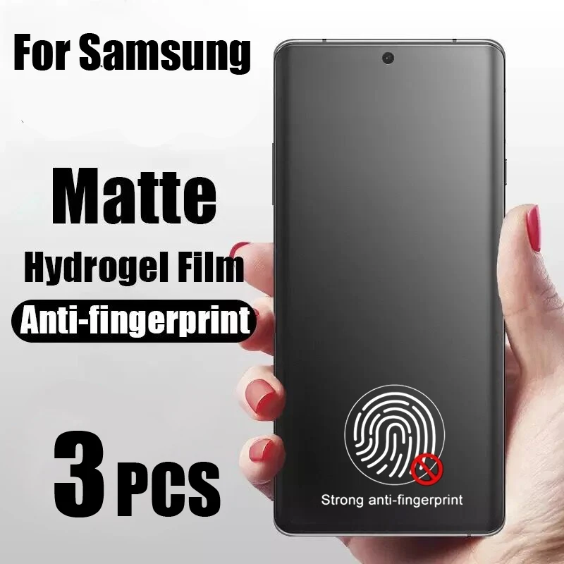 3PCS Matte Hydrogel Film for Samsung S24 S23 Ultra Screen Protector for Samsung S22 S21 S20 Plus FE S8 S9 S10 Note 8 9 10 20