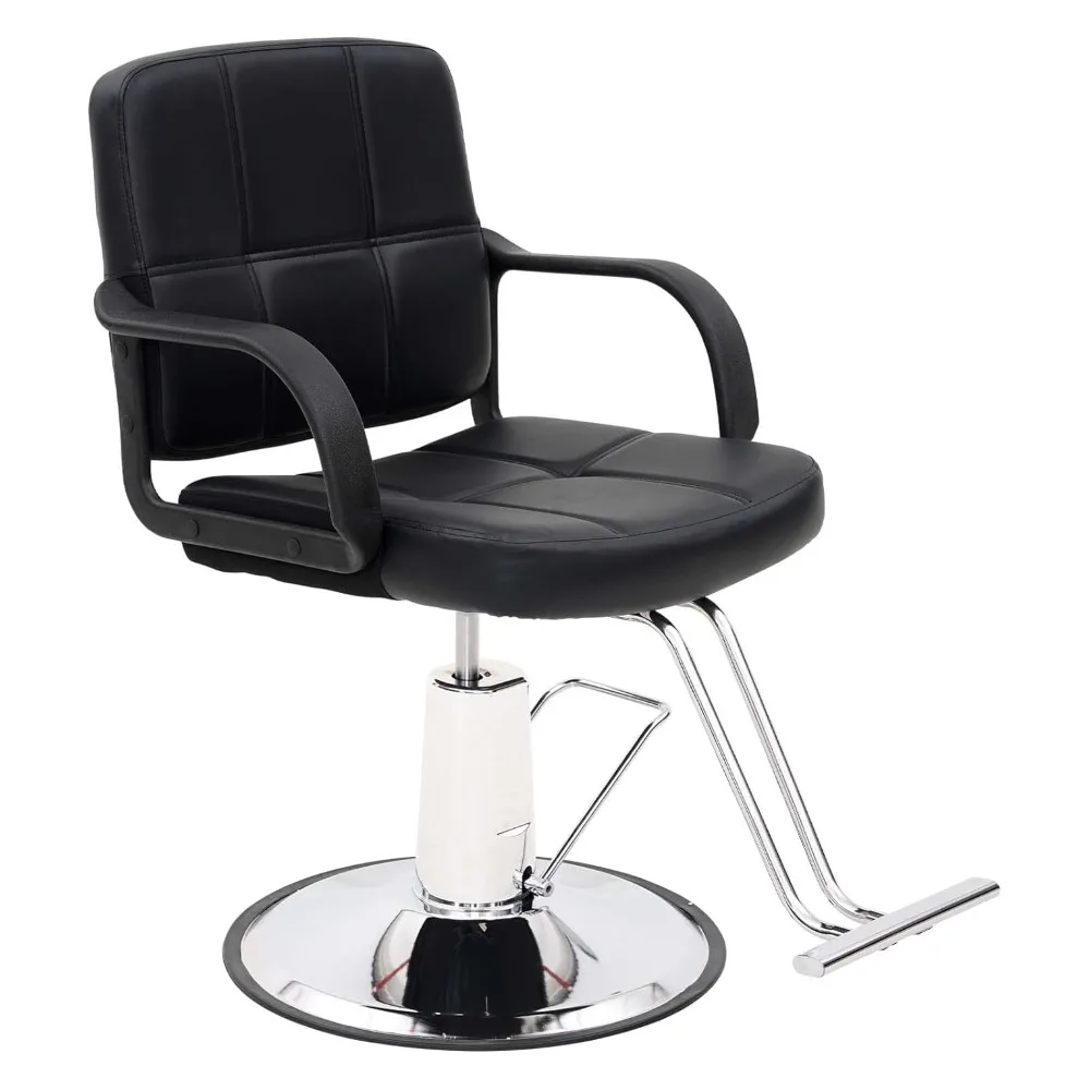 

Salon Chair for Hair Stylist, Heavy Duty Hydraulic Pump 360° Swivel Barber Chairs for Barbershop, Salon Equipment, Customized