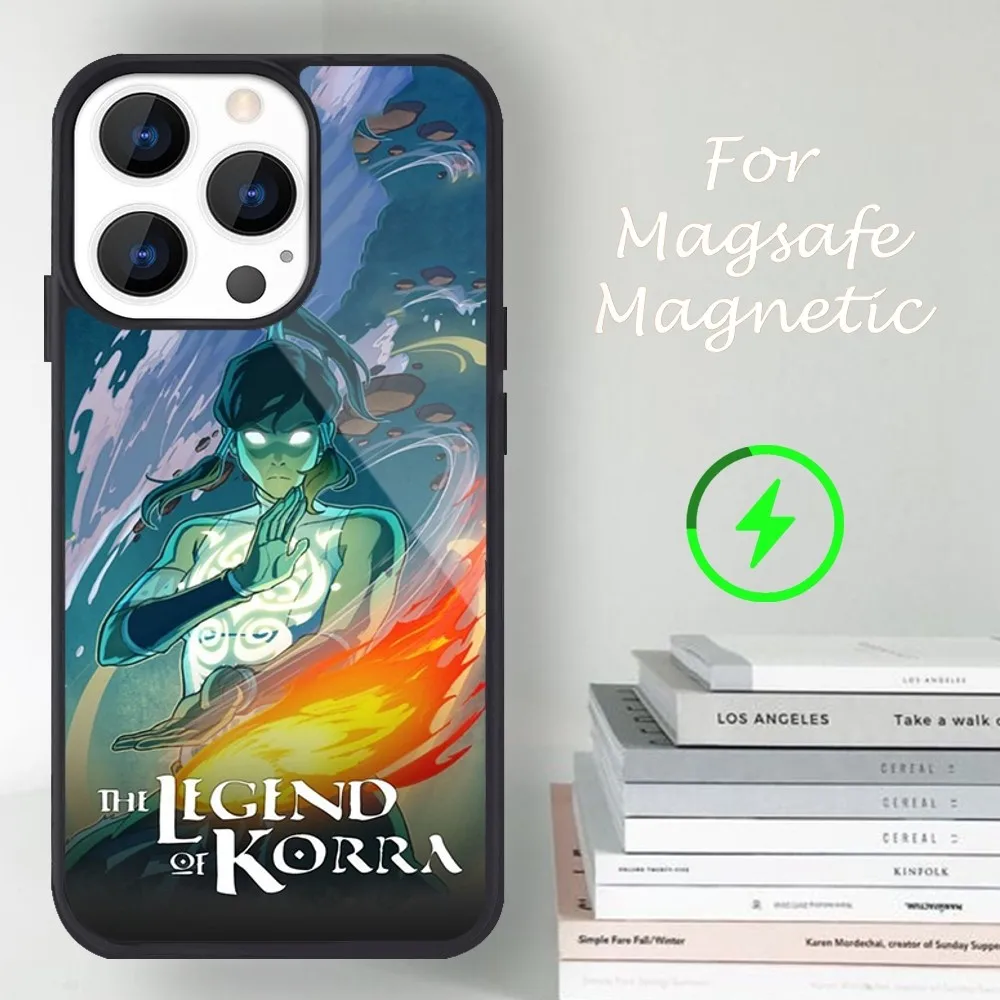 Movie A-Avatar The Legend of Korra Phone Case For iPhone 14 13 12 11 15 Pro Max Magsafe Magnetic image 3