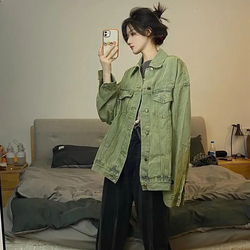 

Элегантные женские куртки Old Money Woman Y2K Модный стиль с отложным воротником и передним карманом на пуговицах Короткая кожа из искусственной кожи Женские мягкие