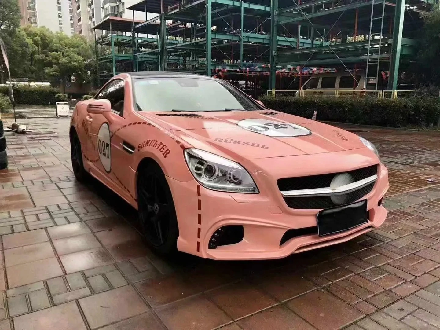 For SLK200 R172 Body Kits New Upgrade WALD Front Bumper Rear Bumper Side Skirts Perfect Fit High Quality