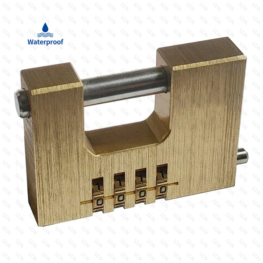 Waterproof Password Lock Padlock De Shape Heavy Security Padlock Used in Garages,lockers, Gates, and Warehouse Protection Locks
