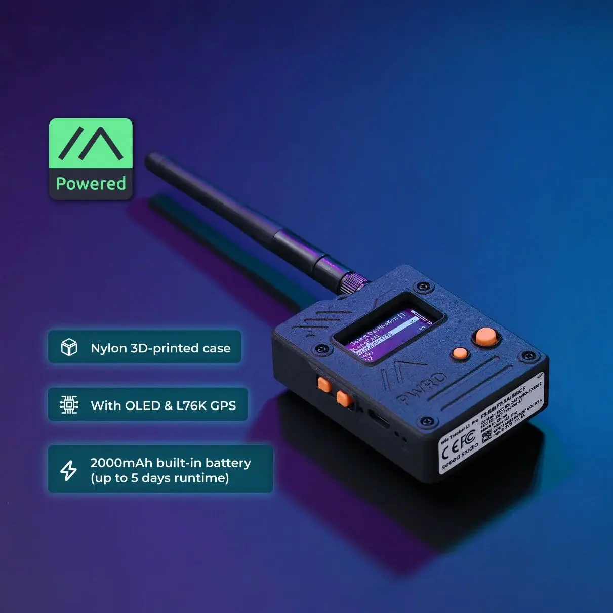 

Металастичный трекер Wio L1: LoRa SX1262 (868/915 МГц), NRF52840, L76K GPS и маломощная беспроводная связь