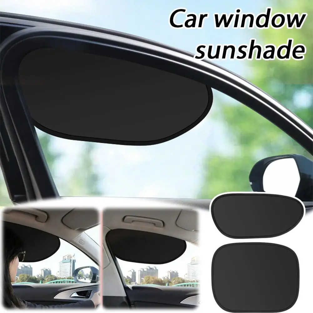 Electrostatic Sun Visor for Car Side Window 4-Layer Sun Shade Curtains Anti-Glare UV-Blocker Auto Sun Protection Cover