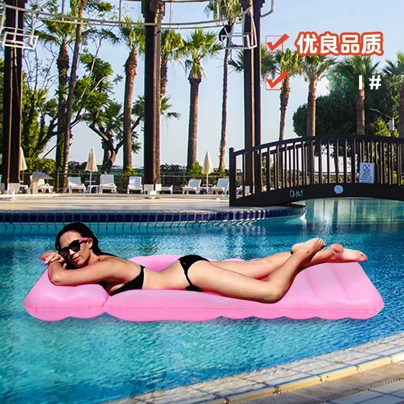 Colchón inflable para embarazadas en forma de O, colchoneta de Yoga portátil de PVC, colchoneta propensa, cama flotante de agua para exteriores/balsa para relajación y soporte