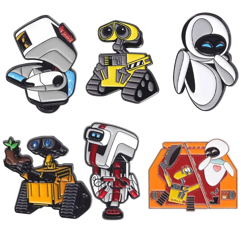 Science Film WALL·E Enamel Pin Badges on Backpack Lapel Pins for Clothing Brooches for Women Metal Fashion Jewelry Accessories