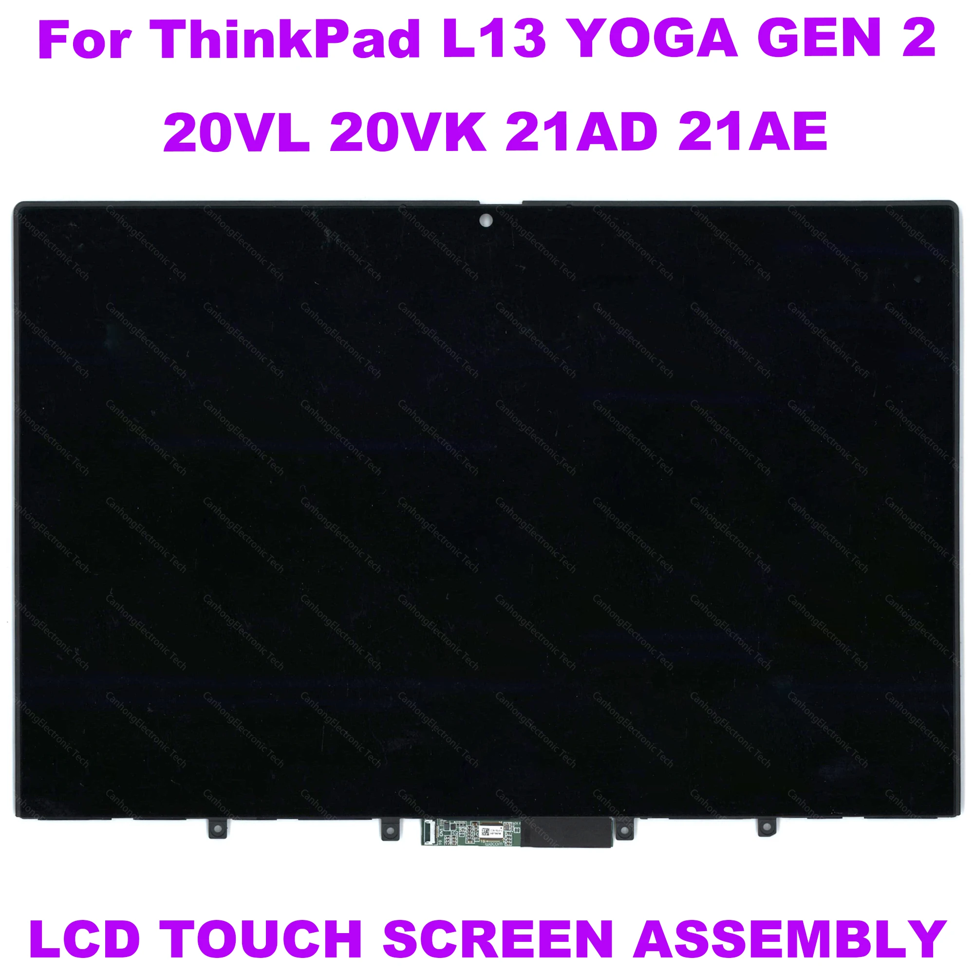 Imagem -02 - Lcd Montagem de Toque Substituição Painel do Portátil Tela para Lenovo Thinkpad L13 Yoga Gen 20vl 20vk 21ad 21ae
