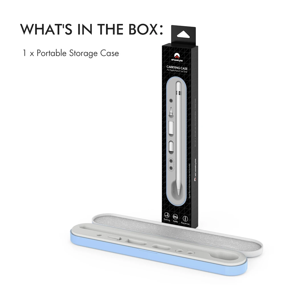 حافظة حمل مدمجة حافظة تخزين صلبة لأبل قلم رصاص 1st 2nd جيل مع متجر مغناطيسي