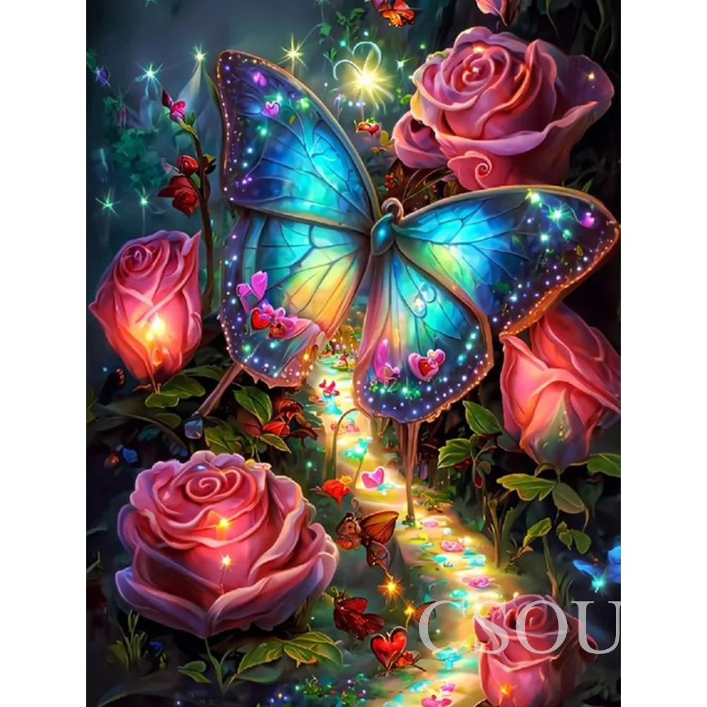 

Fairy Dust Full Crystal Square Diy Diamond Painting Embroidery Elephant Mosaic Home Needlework Crystal Full Painting Rhinestones