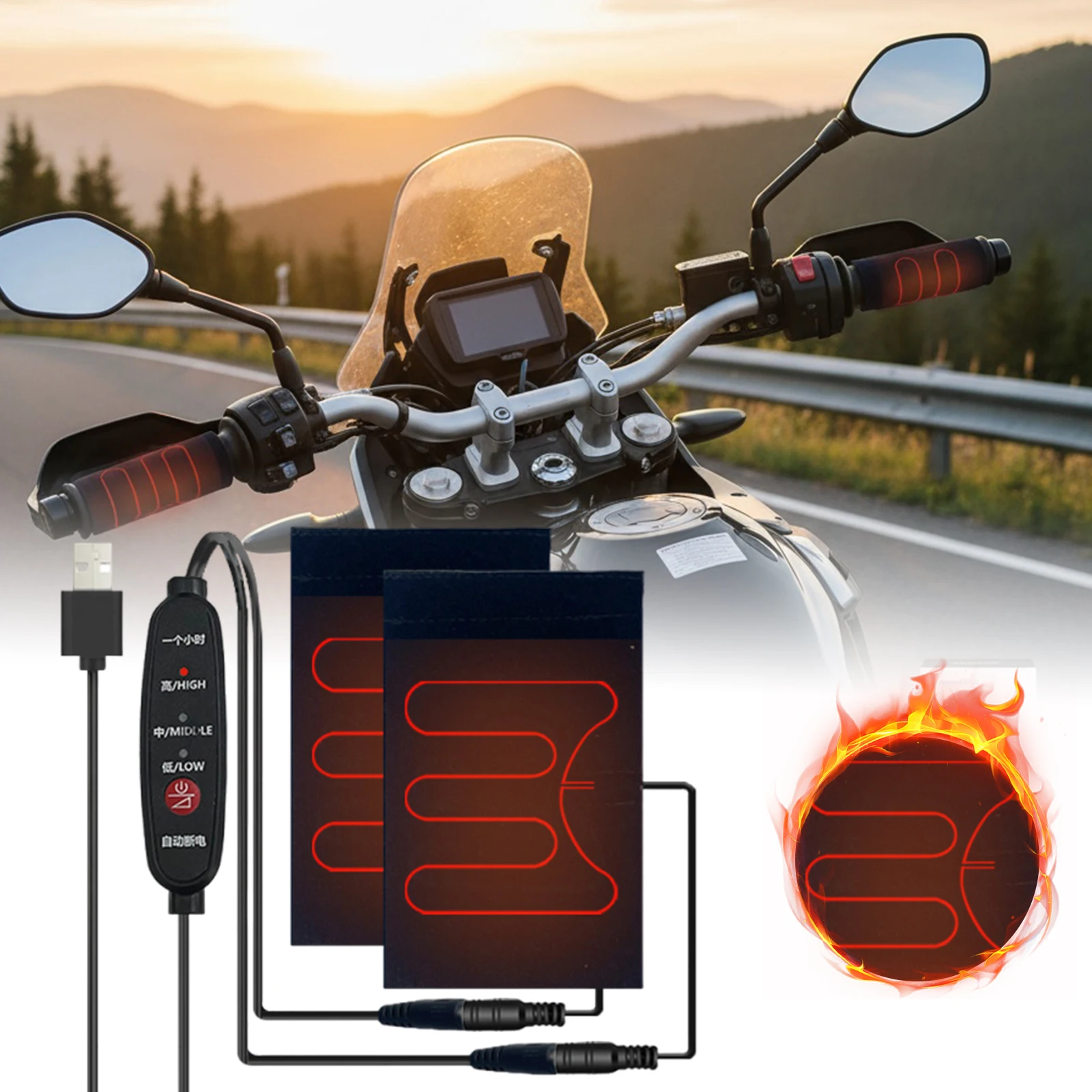 5V Gidon Isıtma Kapağı USB Ele - Cycling Heat Gear incelemesi ve fiyatı