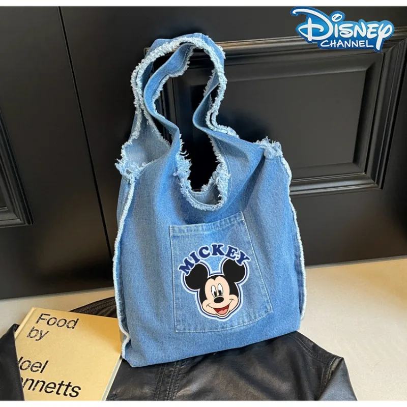 

Ковбойская сумка на плечо с Микки Маусом и Минни, аниме-фигурка Диснея, женские сумки через плечо, модная модная сумка для девочек, сумка для хранения, подарок